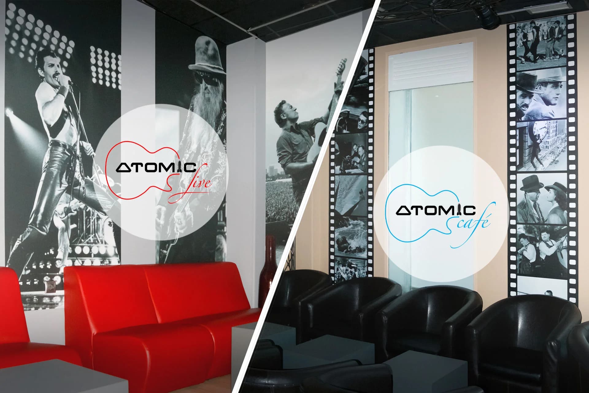 Atomic Lounge Bar — two spaces