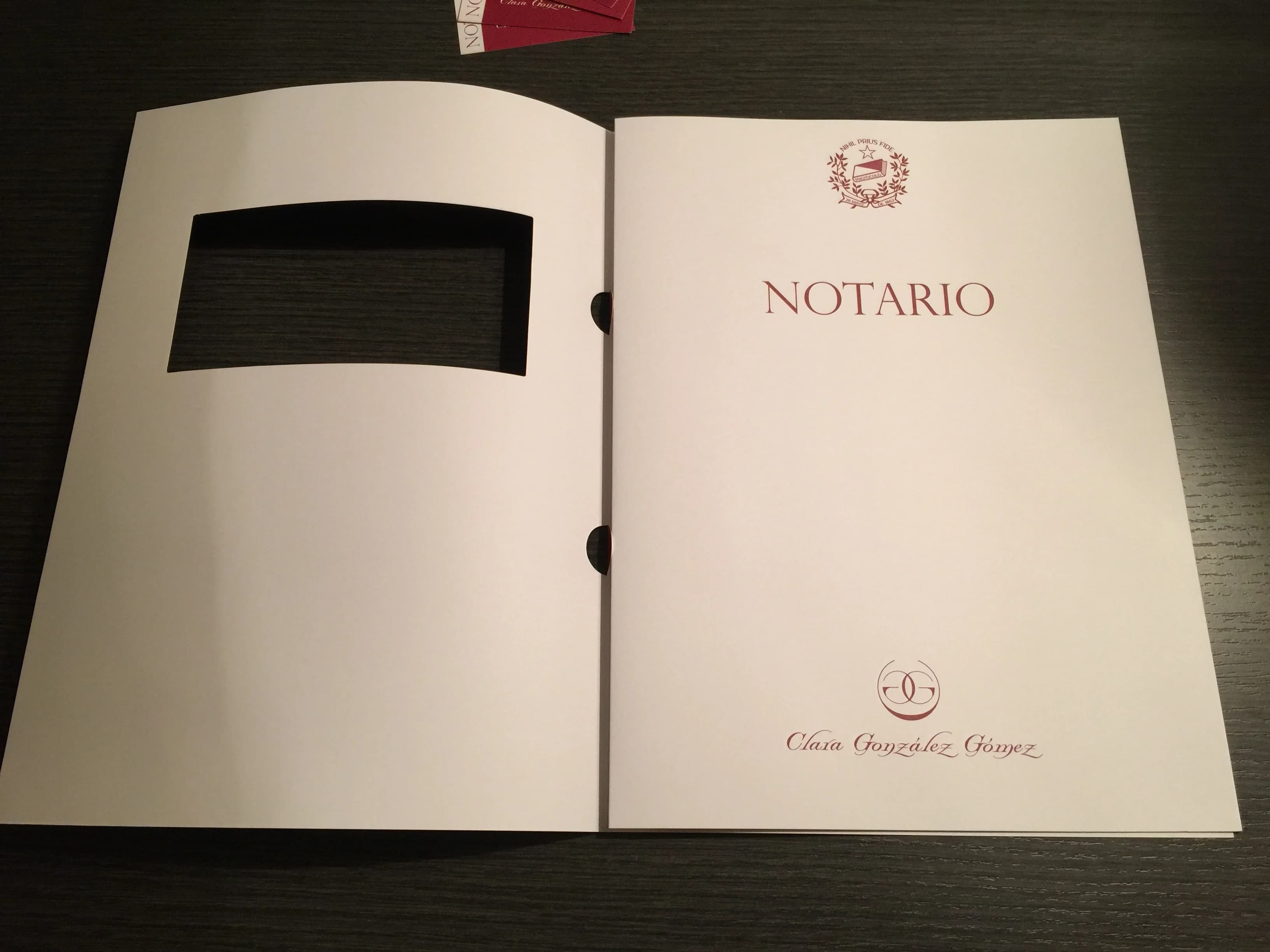 Folder interior — main page