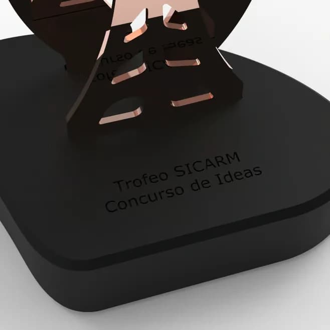 Base detail — engraved